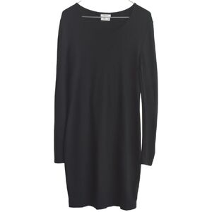 DKNY‎ Women's 4 Black Long Sleeve Stretch Mini Midi Cut Out Back Detail Dress